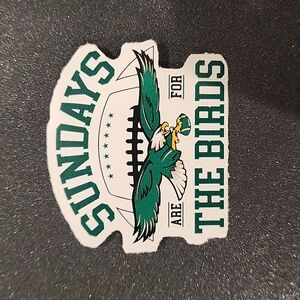 Sundays are For the Birds Sticker 2.1"x 1.85"